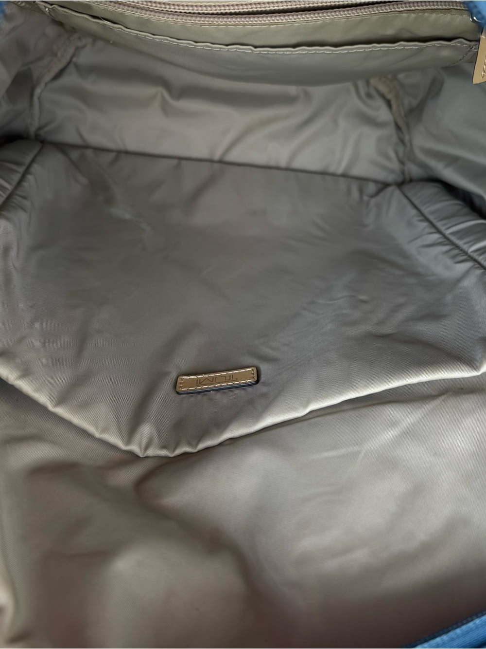 Tumi Navy Backpack with Gold-Tone Hardware - Picture 9 of 12
